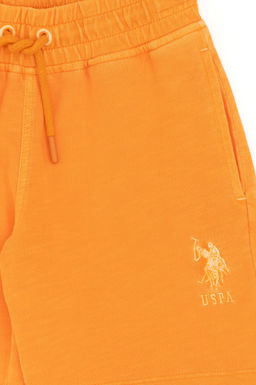 Оранжевые вязаные шорты для мальчика Неожиданная скидка в корзине - U.s. polo assn фото 3