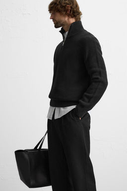 BASIC QUARTER-ZIP SWEATER - Zara фото 6