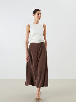 Beli Lastikli Pileli Etek