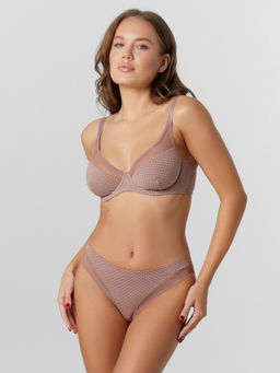 Цена за 2 штуки! Трусы женские слипы в розовом оттенке в горошек горошек на розовом дереве 412606