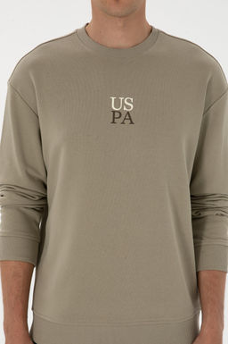 Erkek A__k Haki Basic Sweatshirt Sepette S_rpriz _ndirim - U.s. polo assn фото 6