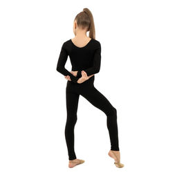 Комбинезон гимнастический Grace Dance, c длинным рукавом, р. 36, цвет чёрный  фото 7