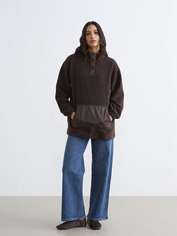 Dik Yaka Kad?n Polar Sweatshirt