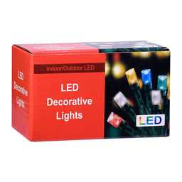 Электрогирлянда 10м, 100 ламп, цветная