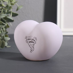 Фигурка светящаяся RISALUX Сердце. Ураган, LED-ночник, 3хLR44, 8?11?7 см