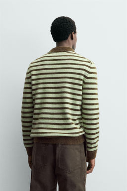 STRIPED KNIT POLO SHIRT - Zara фото 3
