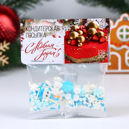 Кондитерская посыпка Новогодний микс №4, 20 г