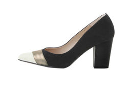 Туфли, черно-золотистые