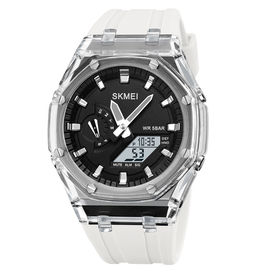 Часы наручные Skmei мужские электронные спортивные 2100white-black