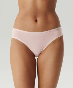 ATLANTIC 3CLP-001 Трусы бикини Bikini - набор 3 шт. светло-бежевый + белый + светло-серый меланж  фото 2