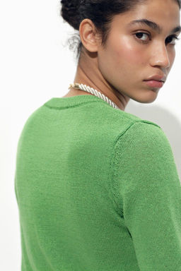PLAIN RUSTIC KNIT CARDIGAN - Zara фото 7