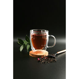 Кружка с двойными стенками, 300 мл, стекло, прозрачная