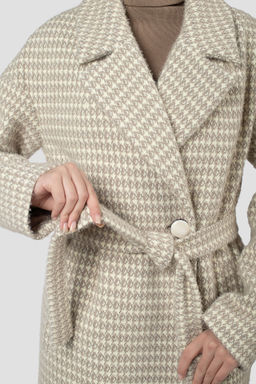 01-12120 Пальто женское демисезонное (пояс) - El podio фото 6