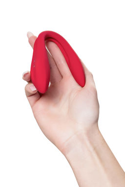 Многофункциональный вибратор для пар Satisfyer Elastic Joy, красный  фото 9