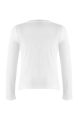 Wardrobe Essentials  Antrasit Triko Gorunumlu Orme Bluz | TWOAW26BZ00150 - Trendyolmilla фото 5