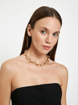 10206280008 Колье жен. Rebel золотистый - Concept club фото 2