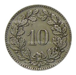 10 раппенов 1922 года Швейцария