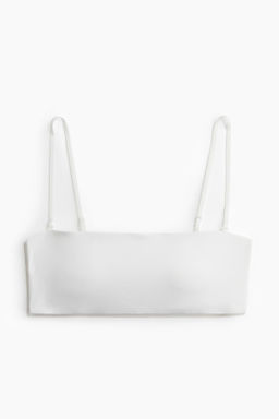 Sujetador bandeau de punto con relleno