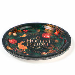 Цена за 10 шт. Тарелка одноразовая бумажная «С Новым годом», 18 см