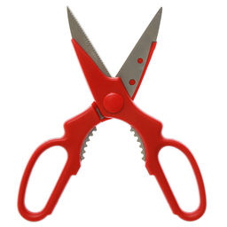 Ножницы кухонные Кармен 20см, с орехоколом, пластмассовые ручки, в блистере (Китай) - Домашняя мода фото 2