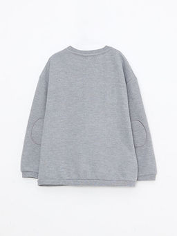 Rahat Kal?p Bisiklet Yaka Nak?? Detayl? Erkek ?ocuk Ti??rt - Waikiki фото 2