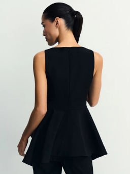 Топ с асимметричной баской / Zarina фото 5