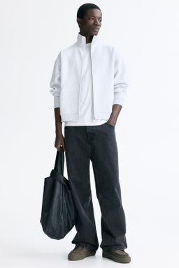 Chaqueta sudadera boxy con cremallera Loose Fit - H&m фото 4
