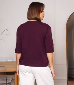 Футболка #КТ0467-55, фиолетовый