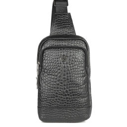 Мужская кожаная сумка-слинг