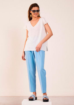 SR23-02 брюки женские голубой - Mozart фото 3