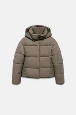 SHORT RUBBERISED WINDPROOF PUFFER JACKET - Zara фото 6