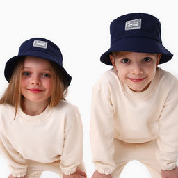 Панама детская, цвет темно-синий, р-р 52-54