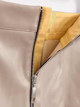 CONTE Юбка под кожу с разрезом сзади LU 1410 light cappuccino light cappuccino