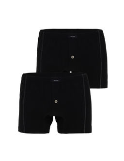 Siyah Pamuklu 2li Boxer