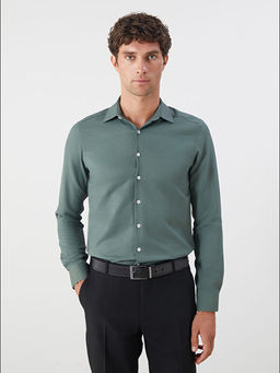 Slim Fit Uzun Kollu Arm?rl? Erkek G?mlek