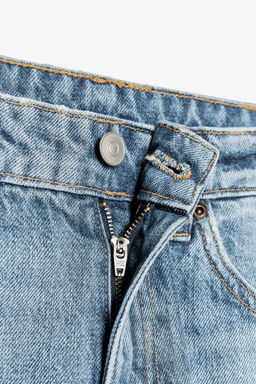 TRF RIPPED MID-WAIST JEANS - Zara фото 7