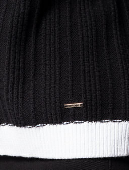 VILATTE / Жакет фактурной вязки с золотистыми пуговицами  фото 3