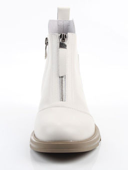 01-M43-11 LT.BEIGE Ботинки демисезонные женские (натуральная кожа, байка)