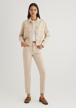 Martha Gold Premium Tasl? Krem Jean Pantolon - Mavi фото 2