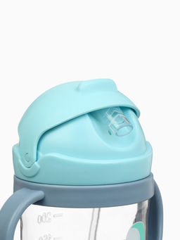 Поильник- непроливайка с трубочкой, голубой, Mum&Baby