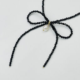 Колье из Шпинели и Жемчуга "Бантик" 41 см +