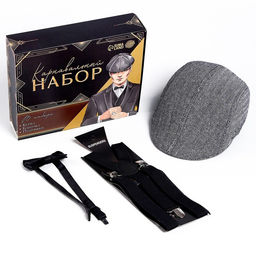 Карнавальный набор Гангстер: козырек, подтяжки, бабочка - Страна карнавалия фото 4