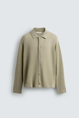 CAMISA PUNTO REGULAR FIT / Verde claro - Zara фото 8