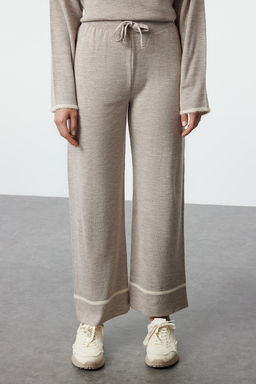 Vizon Genis Kal?p Tuylu Iplik Triko Alt-Ust Tak?m TWOAW24AU00099