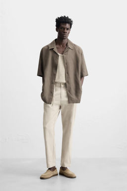 LINEN BLEND TROUSERS - Zara фото 2