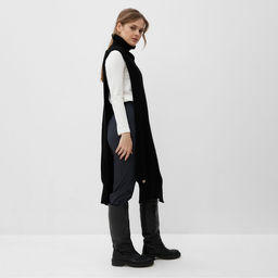 Снуд трансформер MINAKU, размер 56-58, чёрный