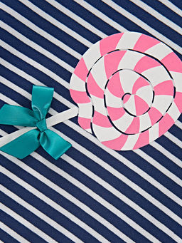 Платье для девочки UD 3958 полоса/синий - Mini maxi фото 5