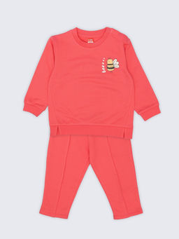 CRB wear / CSBG 90291-25-434 Комплект для девочки (толстовка, брюки),малиновый/Ex.Cherubino