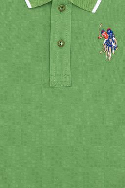 U. S. Polo Assn Зеленая футболка с воротником-поло для мальчика - U.s. polo assn фото 3