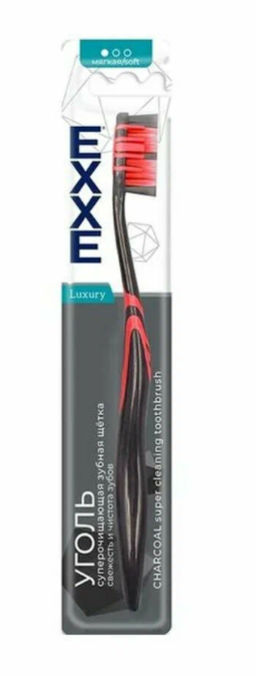 EXXE з/щетка luxury Уголь (1шт) мягкая